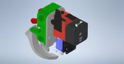 Anycubic i3 Mega X-Carriage raw frontplate as step and ipt