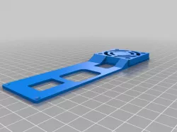 Backplate for Snapmaker 2.0 power supply for 40x40 fan with screw holes