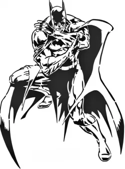 Batman stencil 4