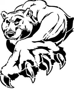 Bear stencil