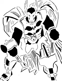 Beta Ray Bill stencil