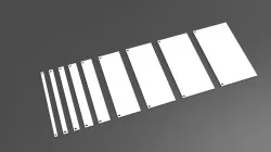 Blank Panel for Modular Eurorack Synthesizer (different TEs)