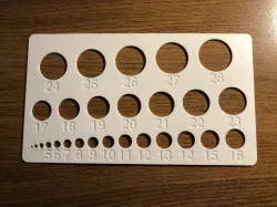 Circle Drawing Stencil Template