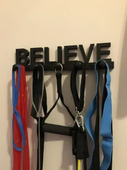 Customizable Wall Hanger for Fitness Bands/Yoga Straps
