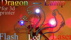 Dragon lamp for 3d printer