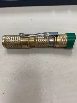 DROP.com Brass Flashlight Switch Guard
