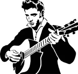  Elvis Presley stencil