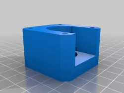Ender 3 Pro Y axis damper mount for press fit pulleys