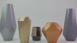 Faceted Vases