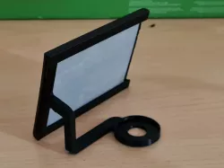 Frame for Lithophane with candle holder