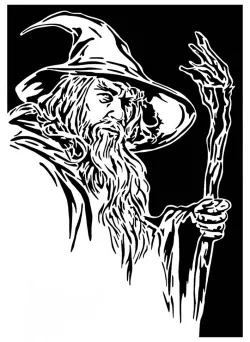 Gandalf stencil