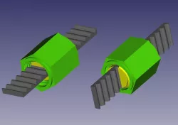 GT2/T2.5/T5/T10/MXL belt clamp / adjuster -- parametric