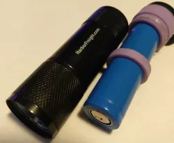 Harbor Freight Flashlight 18650 Battery Mod