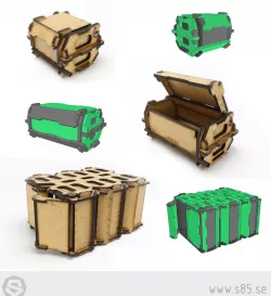 HDF 3mm Terrain - 3 Containers - s85.se