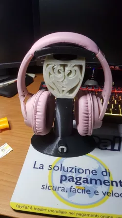 Headphone stand with Mal from Descendants logo - Supporto per cuffie con logo di Mal da Descendants