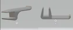 Headset holder 20mm gap , horizontal, vertical
