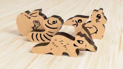 Heckmeck Extrawurm, Laser Cut