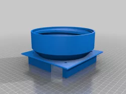 Lack Enclosure Built in Vent with 5.9" AC Hose threads