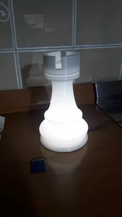 Lampada torre degli scacchi / Chess rook lamp