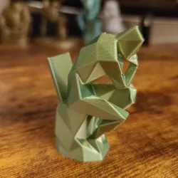Low Poly The Stinker (Thinker on Toilet)