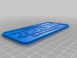 Mandalorian Blaster Name Plaque