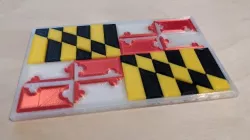 MD State Flag (in pieces)