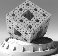 Menger Sponge iterations 2 to 5