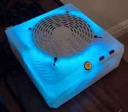 MiniITX PC Case V2 with 140mm Case Fan and Low Profile PCIe Card