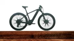 Mountain bike silhouette (ornament)