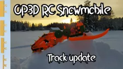 Open Source 3D Printed RC Snowmobile track update