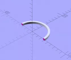 OpenSCAD ARC Generator - Circular, Elliptical, Parabolic 