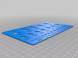 Polygon Stencil Templates - Triangle, Square, Pentagon, Hexagon, Heptagon, Octagon