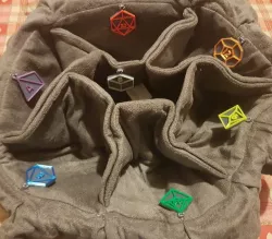 Polyhedral dice charm 2D - d20, d12, d10, d100, d8, d6, d4 
