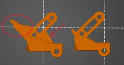 Prusa Mini Extruder motion flag (ROBUST)