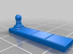 Queen's Gambit Pawn D4 3D Printer Trinket
