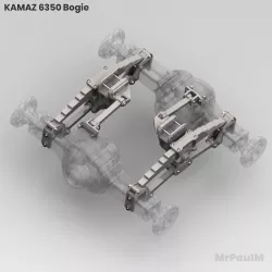 RC TRUCK 8x8 KAMAZ 6350 3D: BOGIE