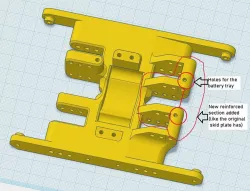 Redcat Gen8 no-bump skid plate, reinforced