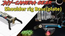 Shoulder Rig Base(-plate)_Arri_rosette & 15mm Rod, add-on Lens support