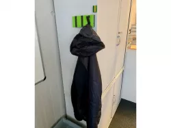 Spring loaded Coat hook rail | Garderobenleiste