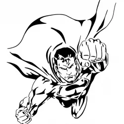 Superman stencil 5