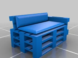 TT Scale 1:120 Hipster pallet furniture