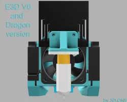 TwoTrees Sapphire Plus/Pro E3D V6, Dragon Mount "The Mint Mount"