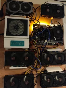 Wall Mount GPU Riser Holder