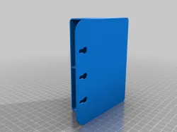 Wall mounted remote holder for 2 remotes