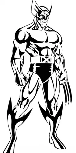 Wolverine Stencil 3