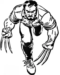 Wolverine Stencil 4