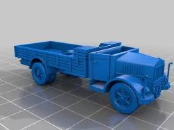 1-100 WW2 Italian Lancia 3RO with Cannone da 100-17