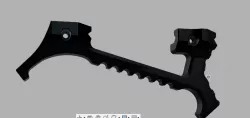 Angled foregrip for picatinny rails