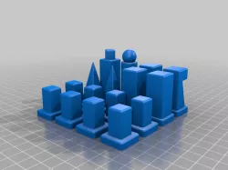 Bahaus Model 1922 Chess Set