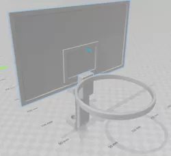 Basketball Desktop Fully printable clamp